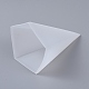DIY 五角形コーン シリコン型  レジン型  UVレジン用  エポキシ樹脂ジュエリー作り  ホワイト  82x85x124mm  内径：80x73mm X-DIY-F048-03-2