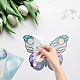 CREATCABIN 8Pcs Butterfly Window Stickers Animals Static Cling Glass Sticker Decals Double-Sided Anti-Collision Decor PVC Art for Home Nursery Bedroom Bathroom Glass Door Decorations DIY-WH0379-003-3