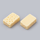 樹脂カボション  チーズ  模造食品  淡いチソウ  16x10x6mm CRES-N016-10-2