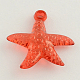 Transparent Acrylic Starfish/Sea Stars Pendants TACR-Q004-M03-2