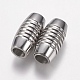 304 Stainless Steel Magnetic Clasps with Glue-in Ends STAS-F149-02P-A-2