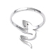 304 anello regolabile a serpente in acciaio inossidabile da donna RJEW-I097-06P-3