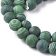 Synthetic Malachite Beads Strands G-F668-19-10mm-3