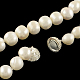 Eleganti collane di perline perla rotonda NJEW-Q282-19S-2