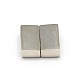 Rectangle Zinc Alloy Magnetic Clasps PALLOY-M045-P-2