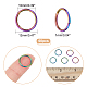 CHGCRAFT 60Pcs Rainbow Open Jump Rings 304 Stainless Steel Jump Rings Plating Jump Rings for Necklace Bracelet Earrings Making STAS-CA0001-72-2