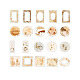 40Pcs 20 Styles Paper Self-Adhesive Decorative Stickers STIC-PW0006-050A-1