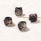 Natürliche geschnitzte Obsidian-Silberperlen&nbsp;PW-WG64738-04-1