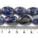 Hebras de cuentas de jaspe de punto azul natural G-P528-M26-01-5
