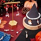 Marqueurs de points de verrouillage en perles acryliques sur le thème de l'automne HJEW-PH01753-4