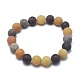 Bracelets extensibles en perles de pierres précieuses mélangées naturelles BJEW-K212-C-029-2