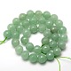 Chapelets de perles en aventurine vert naturel G-M037-10mm-01-2