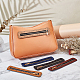 Wadorn 5 個 5 色 pu レザージッパー縫製アクセサリー  真鍮のジッパー引き手付き  diyの織りバッグ  ミックスカラー  18x3.5x0.22cm  1pc /カラー FIND-WR0006-84-5