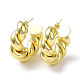 Серьги-гвоздики из латуни с гальваническим покрытием для женщин EJEW-M215-01G-1