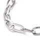 304 bracelet chaîne forçat en acier inoxydable pour homme femme BJEW-E031-05A-P-2