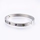 304 Stainless Steel Bangles BJEW-P223-19-02-4