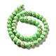 Fili di perle sintetiche turchesi e conchiglie montate G-D482-01A-02-3