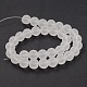 Frosted Glass Round Bead Strands GLAA-J079-01-10mm-2