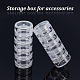 Benecreat 5 g / 5 ml stapelbare runde Kunststoffbehälter 8 Säulen (5 Schichten / Säule) Perlenaufbewahrungsgläser für Perlen CON-BC0005-02-6