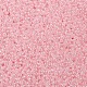 12/0グレードの丸いガラスシードビーズ  セイロン  ピンク  2x1.5mm  穴：0.7mm  約48500個/ポンド SEED-N001-B-145-2