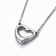 304 Stainless Steel Pendant Necklaces NJEW-E141-28P-3