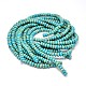 Rondelle Synthetic Turquoise Beads Strands G-N0140-14-6x10mm-2