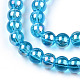Chapelets de perles en verre transparent électrolytique GLAA-T032-T4mm-AB06-2