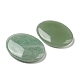 不安療法のための天然グリーンアベンチュリンの心配石  楕円形の親指石  44.5~45x34.5~35x6~6.5mm G-B036-01P-3