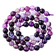 Facettes rondes madagascar naturelle perles en agate brins G-PH0006-01-1