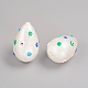 Paint Sprayed Shell Pearl Beads X-BSHE-I010-09C-2