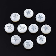 Бусины из натуральных пресноводных ракушек SHEL-N003-22-12P