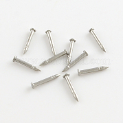 304 Stainless Steel Tie Tacks Lapel Pin Brooch Findings STAS-R065-48