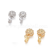 Латунный микро pave прозрачный кубический цирконий ZIRC-L093-28