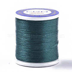 Fili per perline rivestiti in nylon 66 per perline, verde acqua, 0.1mm, circa 54.68 iarde (50 m)/rotolo