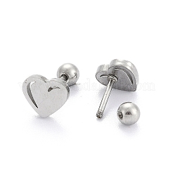 Anlaufgeschützte 201 Edelstahl Barbell Knorpel Ohrringe&nbsp;EJEW-R147-38