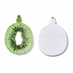 Pendentifs en bois peints à la bombe&nbsp;WOOD-N007-123