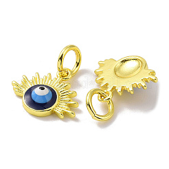 Vrais pendentifs en laiton plaqué 18k or véritable&nbsp;KK-L209-035G-02