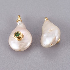 Natürliche kultivierte Süßwasserperlenanhänger&nbsp;PEAR-F008-31G-02