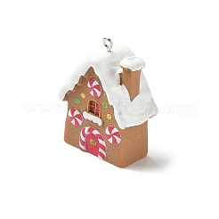 Pendentifs en résine opaque sur le thème de noël&nbsp;LS-RESI-I336-01P-12