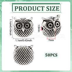50pcs perles en alliage de style tibétain&nbsp;FIND-PH0036-17AS