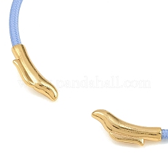 Fabrication de bracelets en fil d'acier tressé&nbsp;KK-CBA6056-02F-G