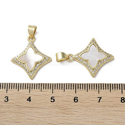 Colgante micropavé cubic zirconia de latón&nbsp;KK-G485-05G