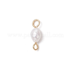 Natürliche Süßwasserzuchtperlen Kartoffelglieder Verbinder Charms&nbsp;PALLOY-JF04173-02