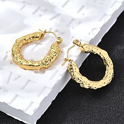 Orecchini a cerchio in acciaio inossidabile 304 per donna&nbsp;EJEW-L296-069G