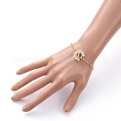 Braccialetti a catena con graffetta in ottone&nbsp;BJEW-JB05271