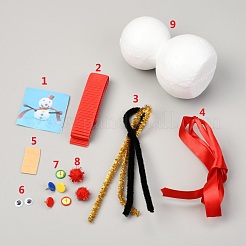 Bricolage de bonhomme de neige de noël&nbsp;DIY-I045-04