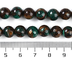 Fili di perline naturali di malachite e bronzite assemblati&nbsp;G-A230-D02-03