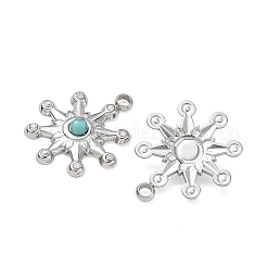 Pendientes de material sintético de color turquesa&nbsp;GG-CBAA892-01P