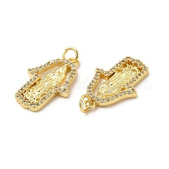 Colgante micropavé cubic zirconia de latón&nbsp;KK-E068-VB085