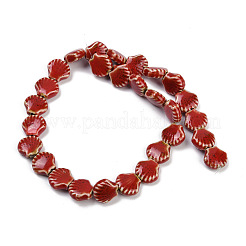 Chapelets de perles en porcelaine manuelle&nbsp;LS-PORC-Q002-01A-03